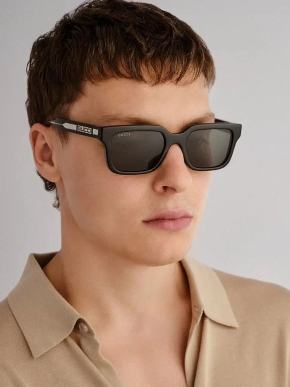 Gucci GG1732SK 004 Square Sunglasses - Grey / Grey
